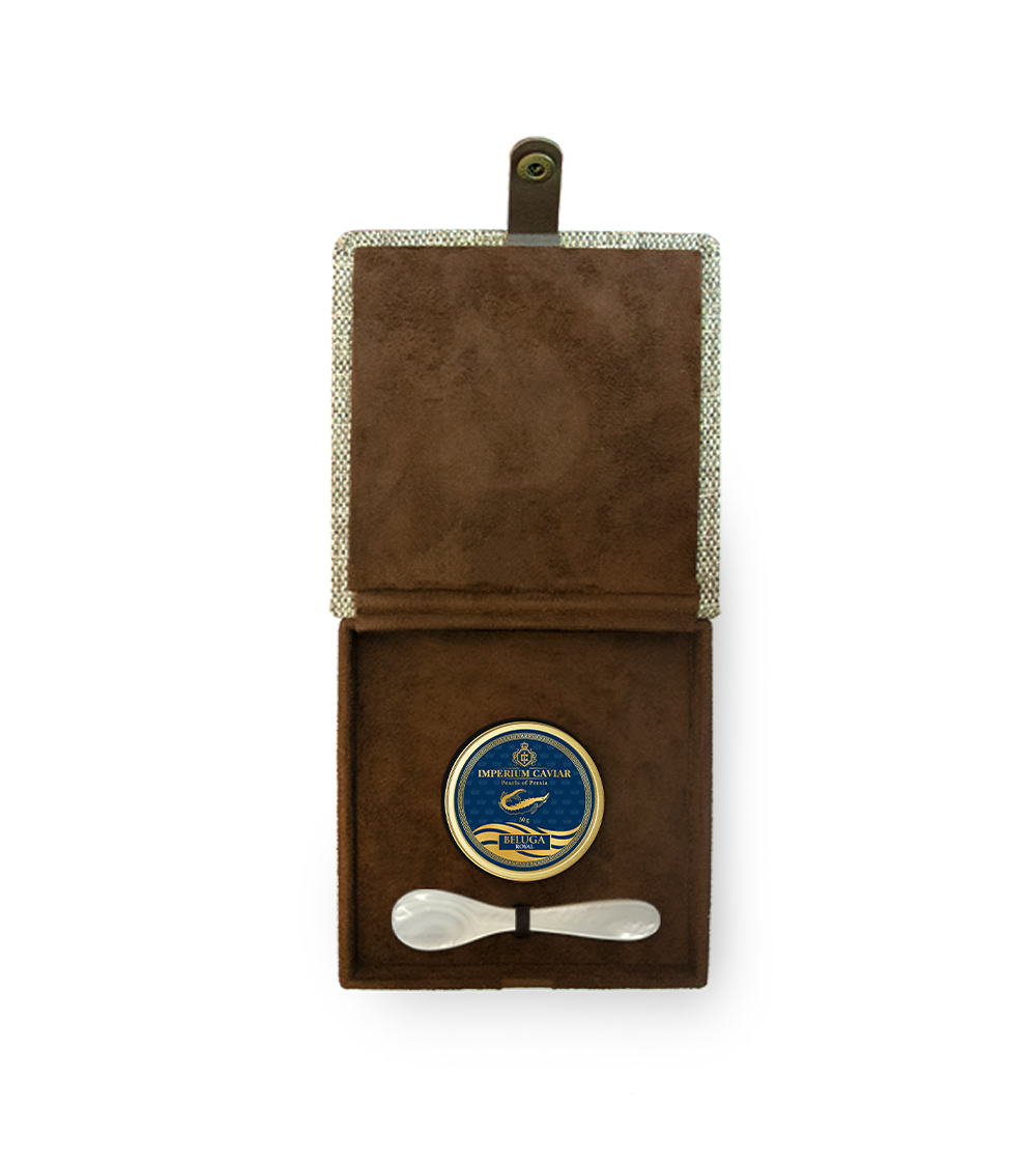 Kaviargeschenkbox mit Perlmuttlöffel – Image 5
