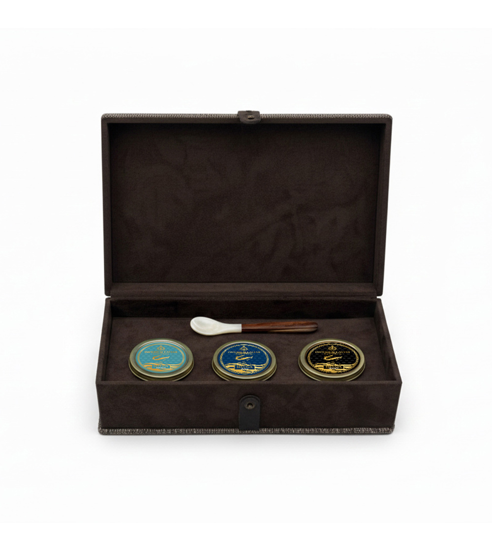 Kaviargeschenkbox mit Perlmuttlöffel – Image 3