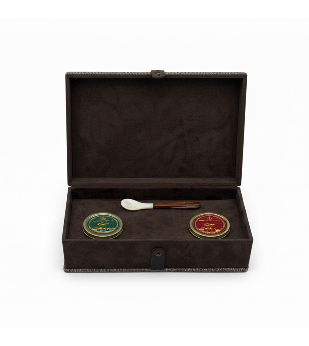 Kaviargeschenkbox mit Perlmuttlöffel – Image 4